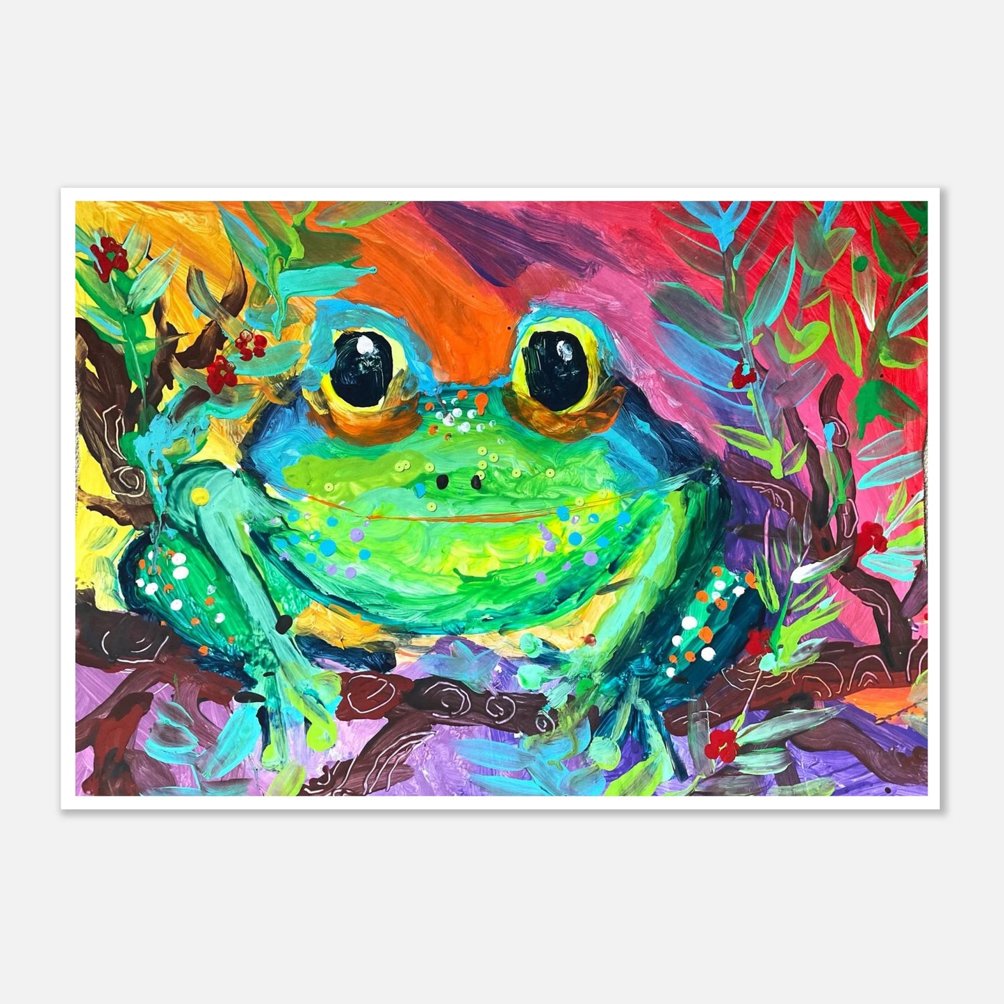 The Frog by Paint Barnabus a painting in acrylic.