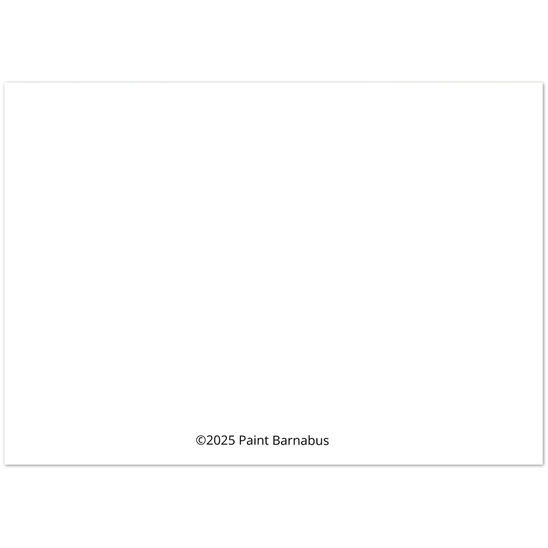 White square with black text '©2025 Paint Barnabas' at the bottom center.