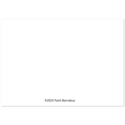 White square with black text '©2025 Paint Barnabas' at the bottom center.